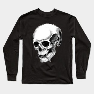 Smoking Skeletons Long Sleeve T-Shirt